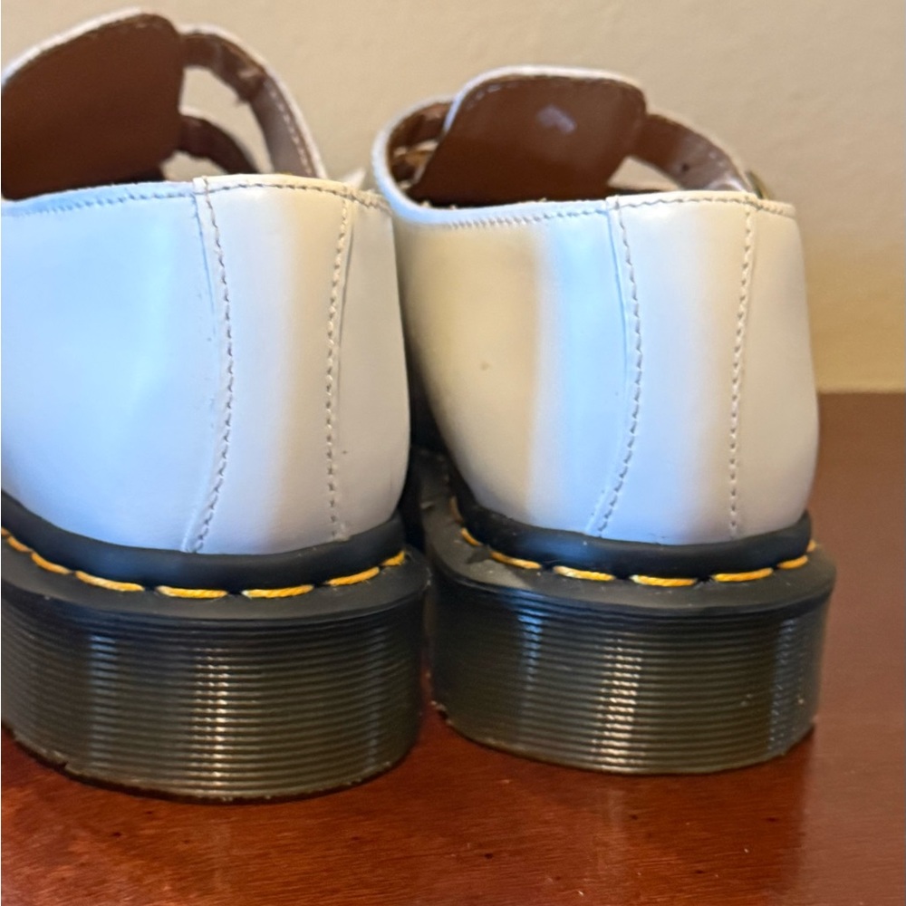 Dr. Martens White Mary Jane’s Double Buckle Shoes - Picture 3 of 6